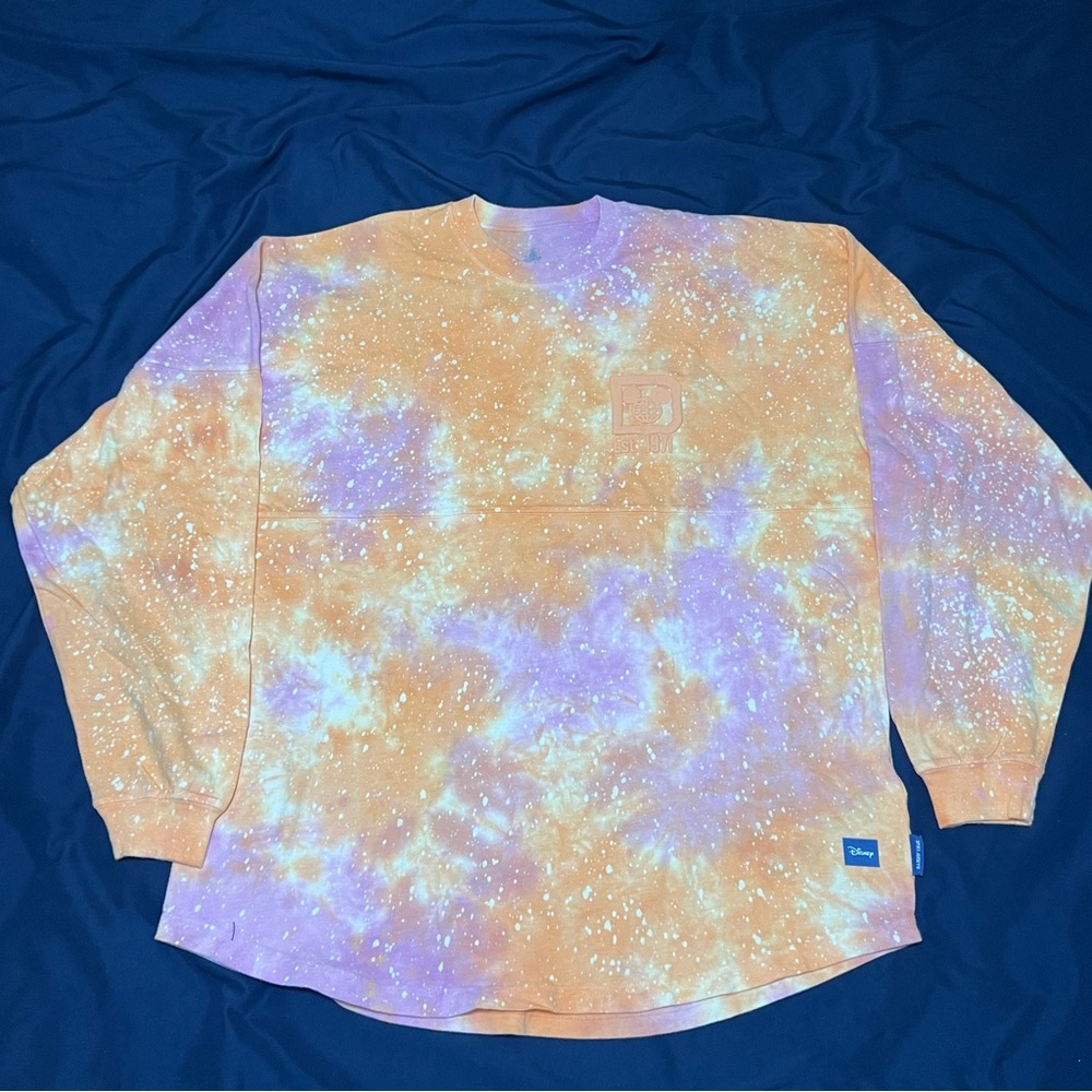 2024 Disney Walt Disney World Orange Tie-Dye Spirit Jersey Size L NWT